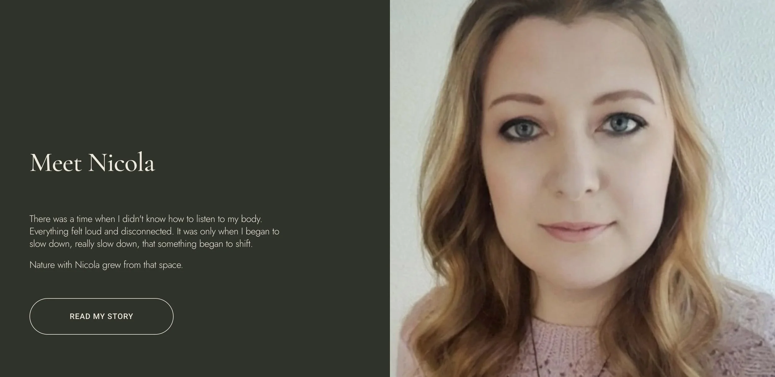 Nature with Nicola: Web Design